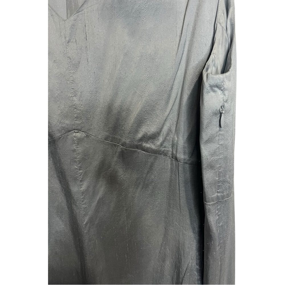Eileen Fisher Textured Silk Dress and Jacket - Picture 9 of 12